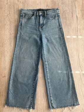 Banana Republic High-rise Wide-Leg Crop Women's Jeans in Light Blue